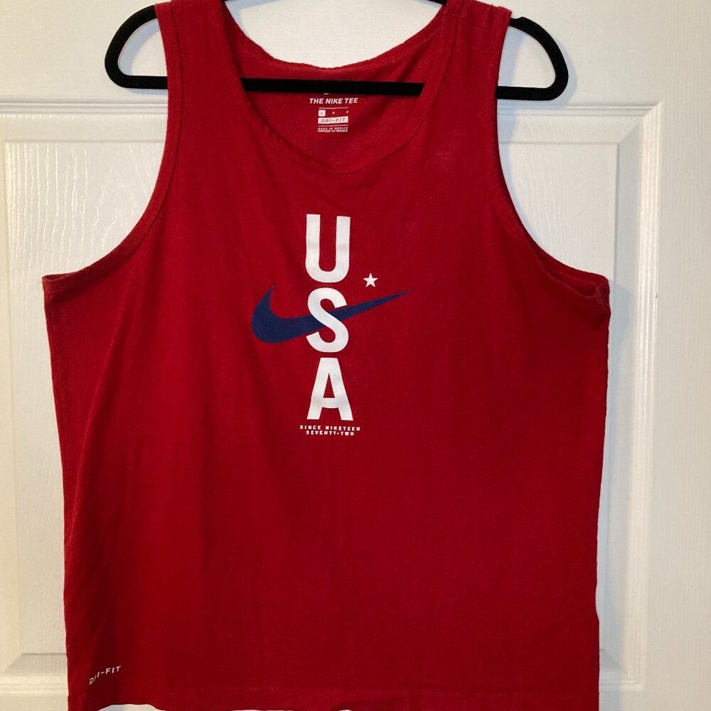 Nike Dri-FIT Women's USA Graphic Tank Top - Red Size L - The Nike Tee
